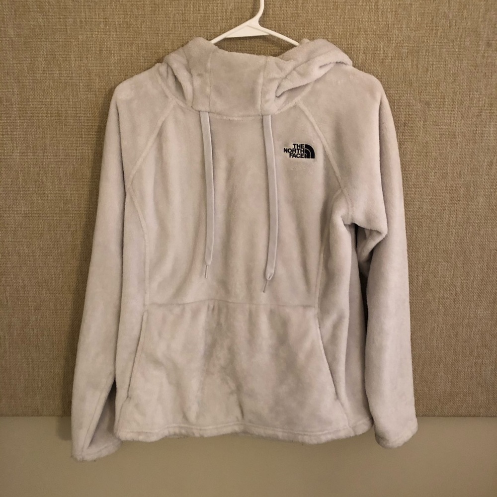 North Face Fuzzy White Sweatshirt